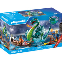 PLAYMOBIL Histoire Viking avec monstre marin, Jouets de construction 