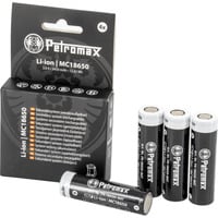 Petromax Piles Li-Ion 18650, 3.450mAh, lot de 4, Batterie 