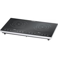 Rommelsbacher CT 3410/IN plaque Noir, Blanc Comptoir Plaque avec zone à induction 2 zone(s), Plaque chauffante Noir/Argent, Noir, Blanc, Comptoir, Plaque avec zone à induction, Verre-céramique, 2 zone(s), 1400 W
