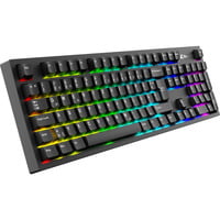 Sharkoon OfficePal KB70W RGB clavier Noir, Layout DE (QWERTZ), Sharkoon Linéaire, 100%