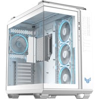 ASUS  boîtier midi tower Blanc | 2x USB-A | 1x USB-C | RGB | Verre Trempé