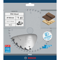 Bosch 2 608 837 673 lame de scie circulaire 15 cm 1 pièce(s) Bois, 15 cm, 1 cm, 1 mm, 10000 tr/min, 1,6 mm