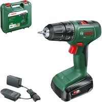 Bosch BOSCH EasyDrill 18V-40 (1x2.0Ah) COUVERTURE, Perceuse/visseuse Vert/Noir, Perceuse à poignée pistolet, Sans clé, Sans brosse, Noir, Vert, 1,3 cm, 1630 tr/min