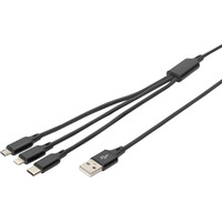 Digitus AK-300160-010-S, Câble Noir