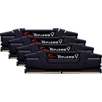 G.Skill 128 Go DDR4-3600 Quad-Kit, Mémoire vive Noir, F4-3600C18Q-128GVK, Ripjaws V, XMP