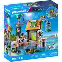PLAYMOBIL Pirates port pirate avec prison de corsaires, Jouets de construction 