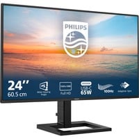 Philips 1000 series 24E1N1300AE/00 écran plat de PC 60,5 cm (23.8") 1920 x 1080 pixels Full HD LCD Noir 24" Moniteur Noir, 1x HDMI, 1x USB-C, 2x USB-A, 60,5 cm (23.8"), 1920 x 1080 pixels, Full HD, LCD, 4 ms, Noir