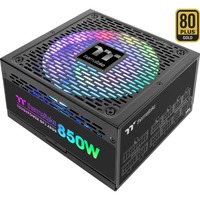 Thermaltake Toughpower GF2 ARGB alimentation modulaire 850 watt Noir, 6x PCIe, 100 - 240 V, 50/60 Hz, 10 A, Actif, 120 W, 850 W