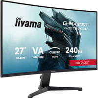 iiyama G-Master GC2784HSU-B1 27" Moniteur gaming incurvé Noir, 1x DisplayPort, 2x HDMI, 2x USB-A, 240 Hz, 68,6 cm (27"), 1920 x 1080 pixels, Full HD, LCD, Noir