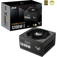 ASUS TUF GAMING 1200W Gold unité d'alimentation d'énergie 20+4 pin ATX ATX Noir alimentation Noir, 1200 W, 100 - 240 V, 130 W, 1188 W, 130 W, 9,6 W