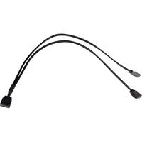 Alphacool Diviseur en Y aRGB 3 broches vers 2x 3 broches, 30 cm, Câble en Y Noir