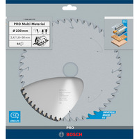 Bosch Lame de scie circulaire PRO Multi Material, Ø 230mm, 64 dents 
