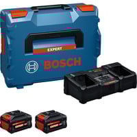 Bosch Set de démarrage EXPERT 18V, 2x EXBA 18V-80 + chargeur EXAL18V2-320, Bundle Noir