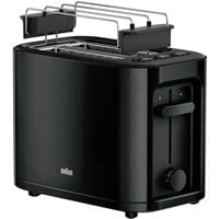 Braun HT3010BK 2 part(s) 1000 W Noir, Grille-pain Noir, 2 part(s), Noir, Boutons, Rotatif, 1000 W