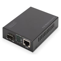 Digitus Convertisseur de média Gigabit PoE, RJ45 / SFP, PSE, Media Converter Noir