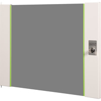 Digitus Porte avant en verre pour armoire murale 19" 9U série Unique, Panneau avant Gris