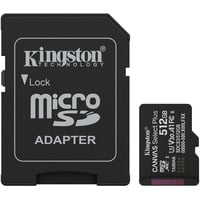 Kingston SDCS3/512GB, Carte mémoire Noir