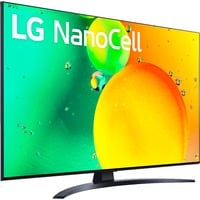 LG 43NANO769QA 109,2 cm (43") 4K Ultra HD Smart TV Wifi Gris Noir, 109,2 cm (43"), 3840 x 2160 pixels, NanoCell, Smart TV, Wifi, Gris