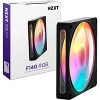 NZXT F140 RGB ventilateur de boîtier Noir, 140 x 140 x 25 mm, PWM