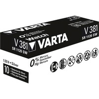 Varta 00381101111 Batterie à usage unique Argent-Oxide (S) Batterie à usage unique, Argent-Oxide (S), 1,55 V, 1 pièce(s), 45 mAh, Métallique