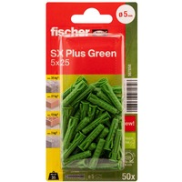 fischer SX Plus Green 5x25 K 50, 567858, Cheville Vert