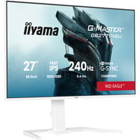 iiyama G-MASTER GB2771HSU-W1 27" Moniteur gaming Blanc (mat), 1x DisplayPort, 2x HDMI, 1x USB-C, 1x USB-A, 240 Hz, 68,6 cm (27"), 1920 x 1080 pixels, Full HD, LCD, Blanc