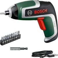 Bosch 0 603 9E0 000 visseuse électrique et visseuse à percussion 235 tr/min Noir, Vert, Tournevis Vert/Noir, Tournevis électrique, Poignée de pistolet, Supports d'embout magnétique, Noir, Vert, Sans brosse, 235 tr/min