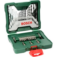 Bosch Coffret X-Line de 33 pièces, Perceuse, ensembles embouts Vert, Perceuse, Ensemble de forets, 3 - 8 mm, 2 - 5 mm, 4 - 8 mm, Boîte avec crochet