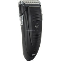 Braun Series 1 -170 Rasoir à grille Tondeuse Noir Noir/Noir, Rasoir à grille, Noir, Secteur, 100-240 V, 293 g, 45,5 mm