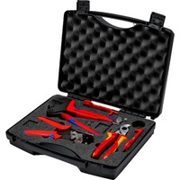 KNIPEX Boîte à outils photovoltaïque, pour connecteurs solaires MC4, Set d'outils Noir