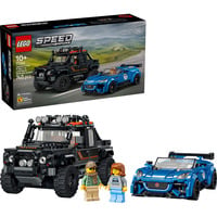 LEGO Speed Champions Jaguar Project 7 & Land Rover Defender, Jouets de construction Jeu de construction, 10 an(s), Plastique, 740 pièce(s), 863 g