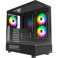 Montech XR boîtier midi tower Noir | 2x USB-A | 1x USB-C | RGB | Window
