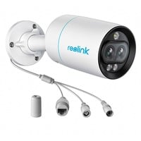 Reolink P330M Balle (forme) Caméra de sécurité IP Intérieure et extérieure 3840 x 2160 pixels Mur, Caméra de surveillance Blanc/Noir, Caméra de sécurité IP, Intérieure et extérieure, Avec fil, Google Assistant, 450 lm, 6500 K