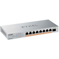 Zyxel XMG-108 Non-géré 2.5G Ethernet (100/1000/2500) Argent, Switch Non-géré, 2.5G Ethernet (100/1000/2500), Montage mural
