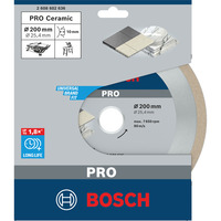 Bosch 2 608 602 636 200mm 1pièce(s) lame de scie circulaire, Disque de coupe Carrelage mural en céramique doux, 20 cm, 2,54 cm, 2,2 mm, 1 pièce(s)