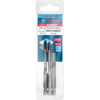 Bosch 2 608 900 595 foret Mèche à centrer 3 pièce(s), Jeu de mèches de perceuse Perceuse, Marteau perforateur, Mèche à centrer, 90 mm, Verre, Céramique dure, Tuile de toit, Carrelage doux, pierre, Carrelage, Tige hexagonale, Acier inoxydable