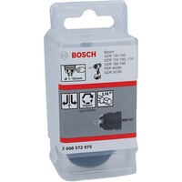 Bosch Mandrins sans clé, Chuck Mandrin sans clé, 1 mm, 1 cm, 1/4", Métal, Noir, Acier inoxydable