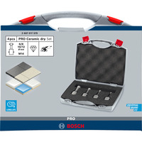 Bosch Set de couronnes de forage PRO Ceramic dry X-LOCK, Ø 6 - 12mm, Jeu de mèches de perceuse 