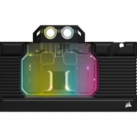 Corsair XG7 RGB Bloc d'eau, Watercooling Noir/transparent, Bloc d'eau, Cuivre, Noir, 1/4", 60 °C, NVIDIA GeForce RTX 3080 FE