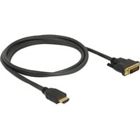 DeLOCK Câble adaptateur HDMI > DVI 24+1 bidirectionnel Noir