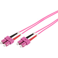 Digitus Câble de raccordement LWL, duplex, connecteur SC > SC, multimode OM4 Violet
