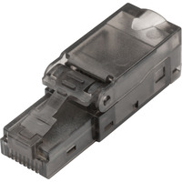 Digitus Connecteur de terrain CAT.6a non blindé, avec capuchon anti-poussière, Prise de courant Argent