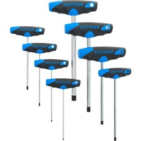 GEDORE Set de tournevis hexagonaux, 8 pièces Noir/Bleu