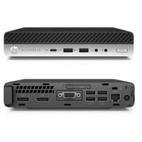 HP EliteDesk 800 G4 DM reconditionné, Mini PC Noir/Argent