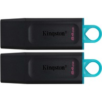 Kingston DTX/64GB-2P, Clé USB Noir/Turquoise