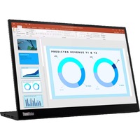 Lenovo ThinkVision M14d Moniteur 14" Noir, 2x USB-C, 35,6 cm (14"), 2240 x 1400 pixels, 2.2K, LED, 8 ms, Noir