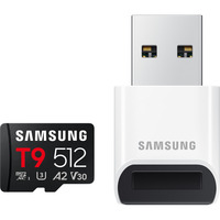 Samsung T9 microSDXC 512 GB, Carte mémoire Noir