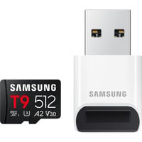 Samsung T9 microSDXC 512 Go, Carte mémoire Noir