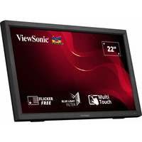 ViewSonic TD2223-2 écran plat de PC 55,9 cm (22") 1920 x 1080 pixels Full HD LCD Écran tactile Noir 21.5" Moniteur Noir (Mat), 1x HDMI, 1x DVI, 1x VGA, 2x USB-A, 55,9 cm (22"), 1920 x 1080 pixels, Full HD, LCD, 6,5 ms, Noir