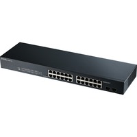 Zyxel GS-1900-24 v2 Géré L2 Gigabit Ethernet (10/100/1000) 1U Noir, Switch Noir, Géré, L2, Gigabit Ethernet (10/100/1000), Full duplex, Grille de montage, 1U